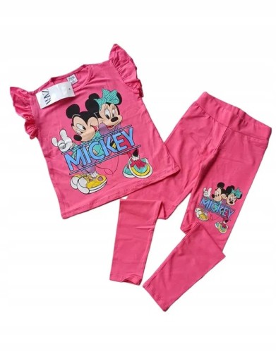 KOMPLET DLA DZIEWCZYNKI bluzka legginsy nowy 122-128