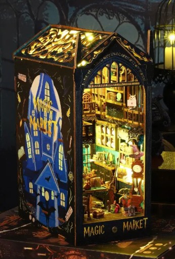DIY Book Nook Miniatures Shelf Insert Building Kit