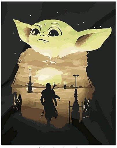 OBRAZ DO MALOWANIA PO NUMERACH- STAR WARS YOUDA