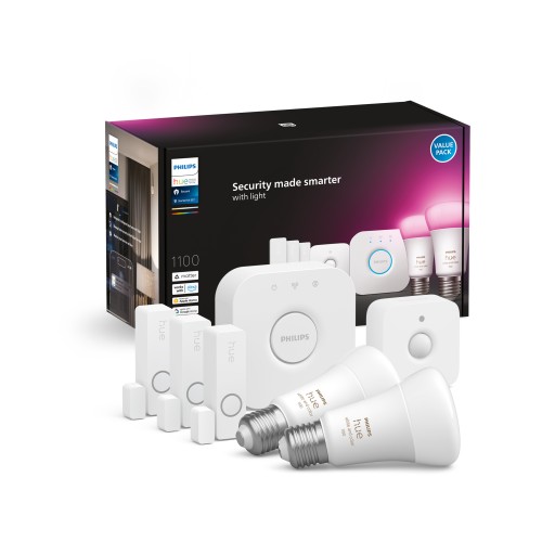 Philips Hue Secure Sensor Set WCA E27, Bridge, Sensors