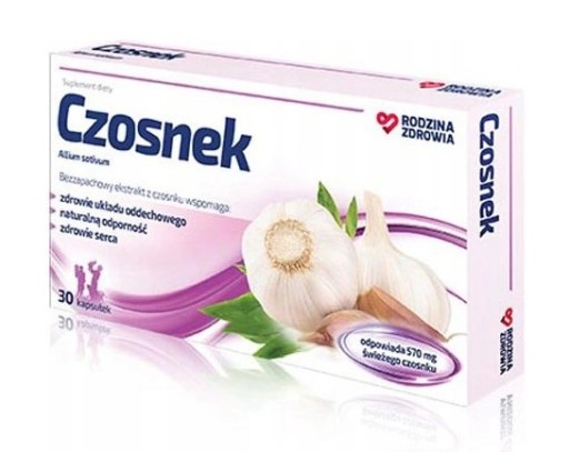 Rodzina Zdrowia Czosnek 30 kapsułek Odporność