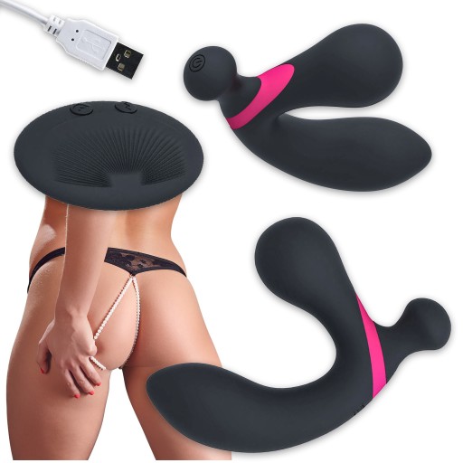 MASAŻER DLA MĘŻCZYZN STYMULATOR DO PROSTATY Z WIBRACJAMI Z PILOTEM WIBRATOR