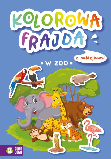 KOLOROWA FRAJDA ZIELONA SOWA W ZOO