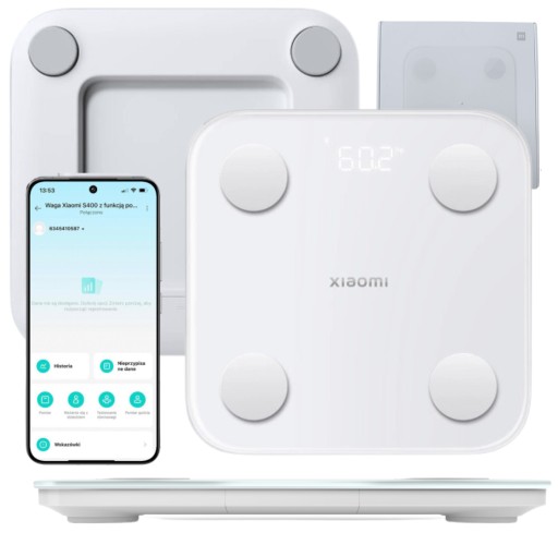 WAGA ŁAZIENKOWA XIAOMI ANALITYCZNA INTELIGENTNA MI BODY SMART POMIAR PRO