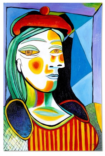 Obraz ręcznie malowany Pablo Picasso Kobieta w czerwonym berecie 60x90
