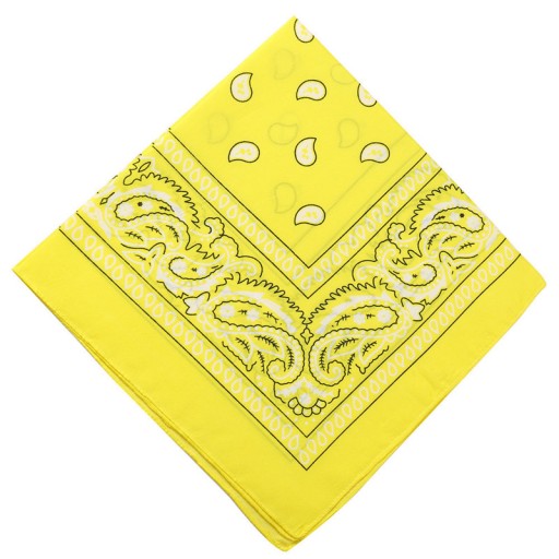 CHUSTKA BANDAMKA CHUSTA BANDANA APASZKA ŻÓŁTA