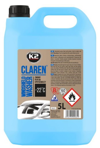K2 CLAREN -22C ZIMOWY PŁYN DO SPRYSKIWACZY 5L