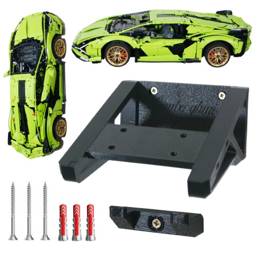 UCHWYT NA ŚCIANĘ 2 POZYCJE STOJAK NA ZESTAW LAMBORGHINI SIAN 42115 TECHNIC