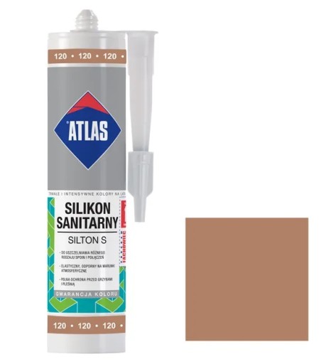 Silikon 280 ml ATLAS kolor 120 toffi