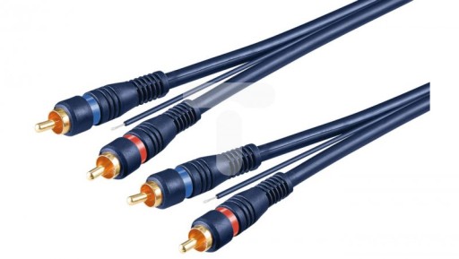 Kabel 2xRCA / 2x RCA HIGH QUALITY OFC 5m /+żyła