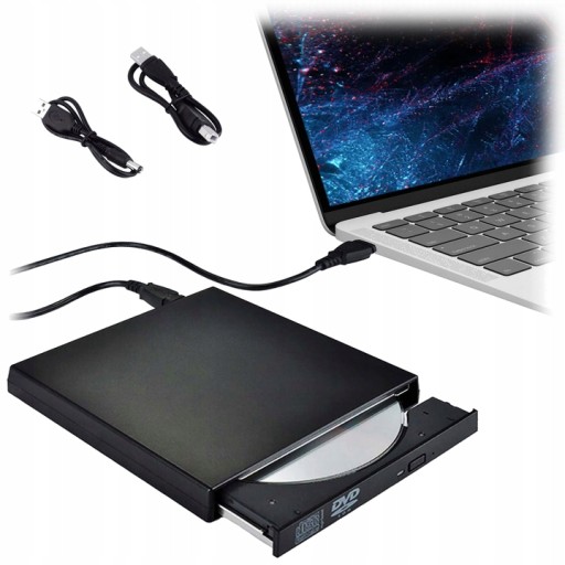 NAPĘD CD-R/DVD-ROM/RW ZEWNĘTRZNY USB NAGRYWARKA