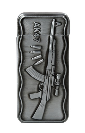 ZAPALNICZKA ŻAROWA METALOWA PREZENT AK47 AK 47 PISTOLET WOJSKO ARMY METAL