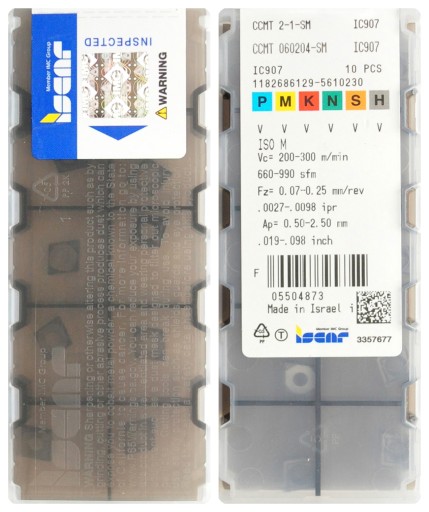 PŁYTKI CCMT 060204 SM IC907 ISCAR