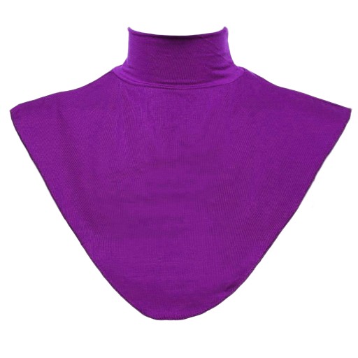 Womens False Collar Mock Turtleneck Top Purple