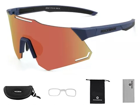 Okulary rowerowe ROCKBROS S247BL polaryzacja UV400