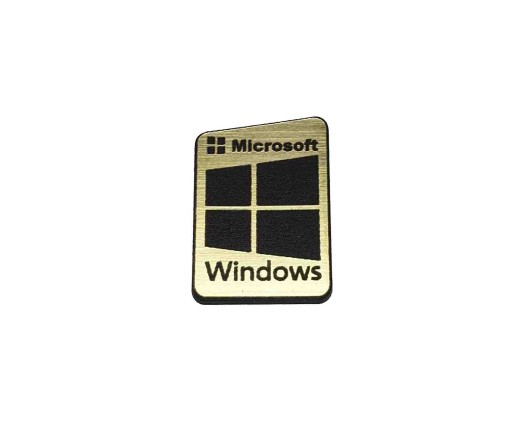 Naklejka Emblemat WINDOWS 11 złota 16x23mm