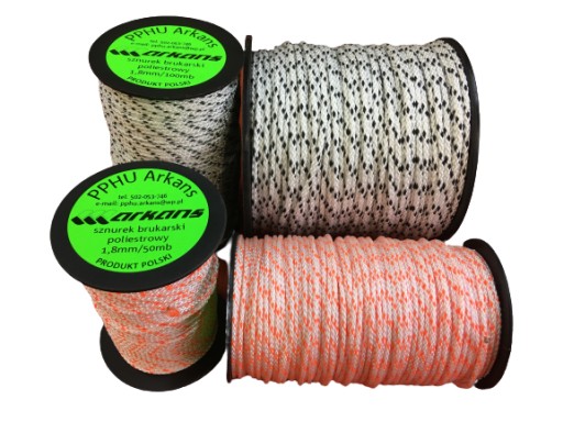 sznurek brukarski pes 1,8mm/500m NAJMOCNIEJSZY ARKANS