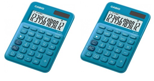 KALKULATOR BIURKOWY CASIO MS 20UC BU NIEBIESKI x2