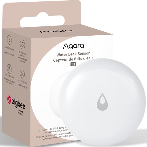 AQARA BEZPRZEWODOWY CZUJNIK ZALANIA WYCIEKU WODY WERSJA EU ZIGBEE MATTER