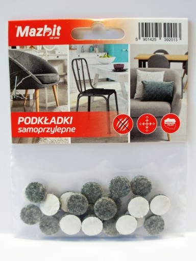 SAMOPRZYLEPNE FILCOWE PODKŁADKI POD MEBLE 12mm