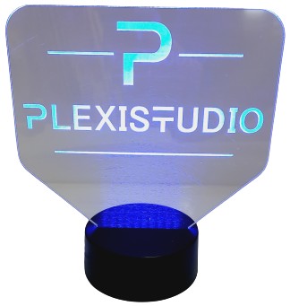 LAMPKA 3D LED LOGO FIRMY MULTIKOLOR PILOT USB