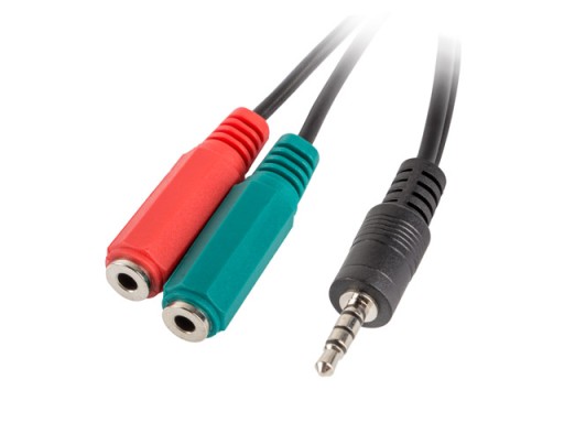 ADAPTER na słuchawki i mikrofon przez 1x MiniJack