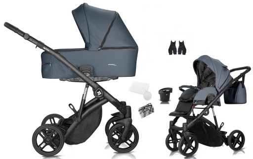 WÓZEK MILU KIDS ATTESO LEDO NOWOŚĆ 2w1 ECO ATL08
