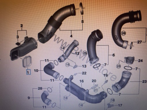 KRATKA WLOTOWA KANAŁU POWIETRZA BMW F97 F98 G01 G02 G05 G06 G07
