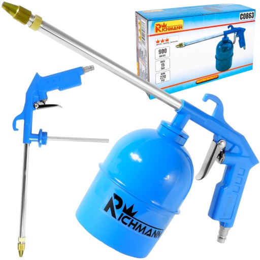 PISTOLET DO ROPOWANIA 900ML KONSERWACJI MYCIA ROPOWNICA RICHMANN C0863