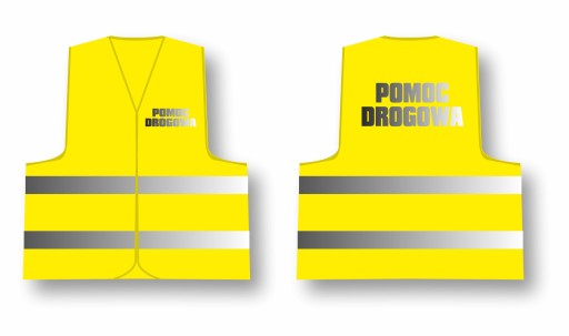 Kamizelka odblaskowa POMOC DROGOWA odblask