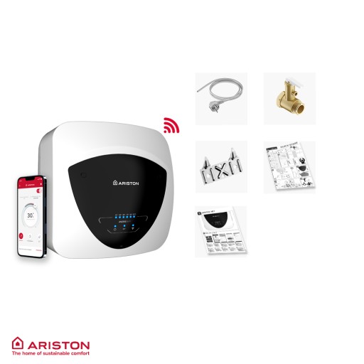 BOJLER PODGRZEWACZ ELEKTRYCZNY ARISTON ANDRIS ELITE WIFI 15 PODUMYWALKOWY