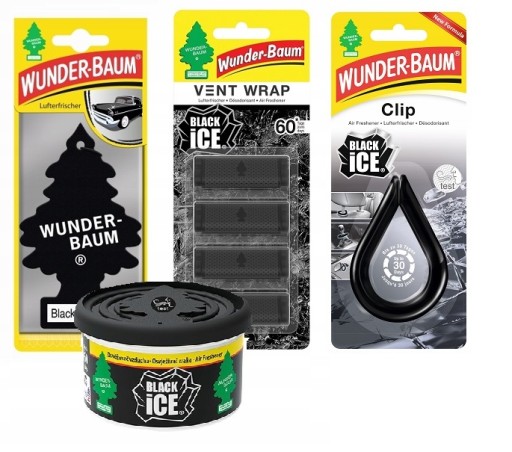 WUNDER BAUM ZESTAW ZAPACHÓW DO AUTA BLACK ICE