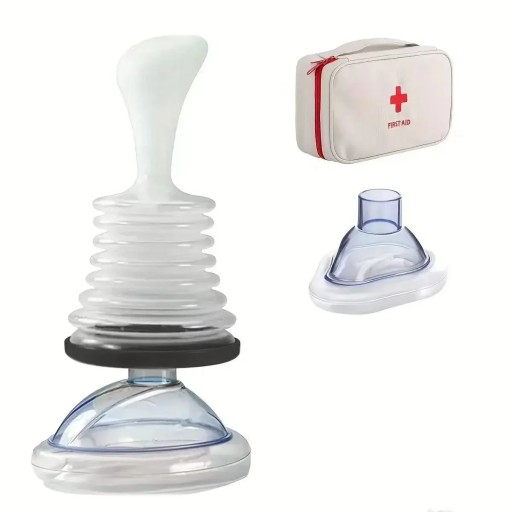 Respiratory Trainer Suffocation First Aid Mask Artificial Cardiopulmonary