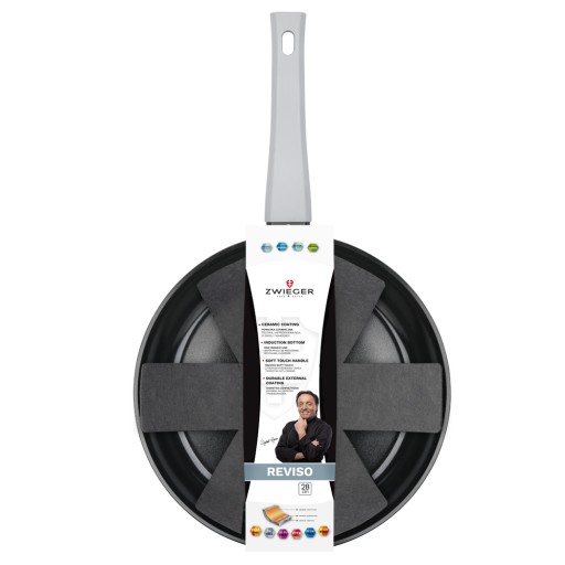 PATELNIA ZWIEGER REVISO 28CM ALUMINIOWA