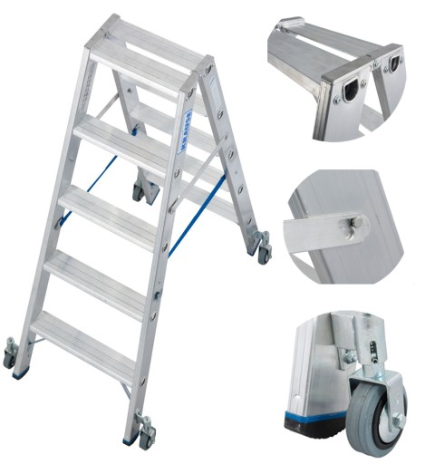 KRAUSE STABILO Drabina dwustronna jezdna 2x5 2,70m