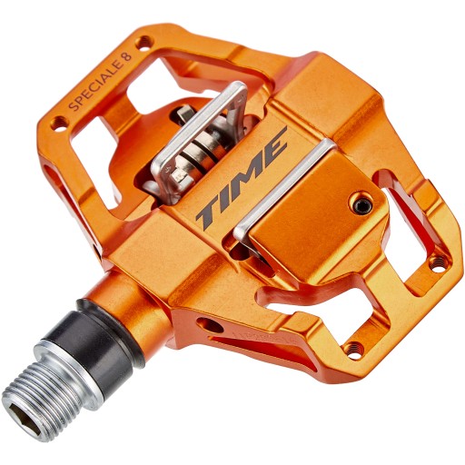 Pedały rowerowe Enduro TIME Speciale 8 + BLOKI wpinane e-bike MTB orange