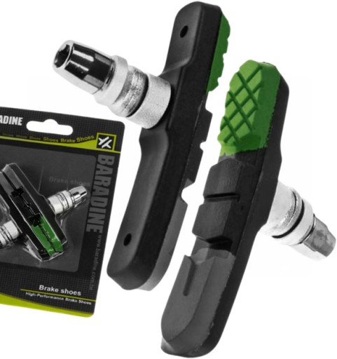 BARADINE KLOCKI HAMULCOWE V-BRAKE 960V GREEN 72mm