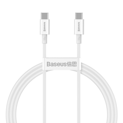 Kabel USB typ C - USB typ C Baseus 2 m biały