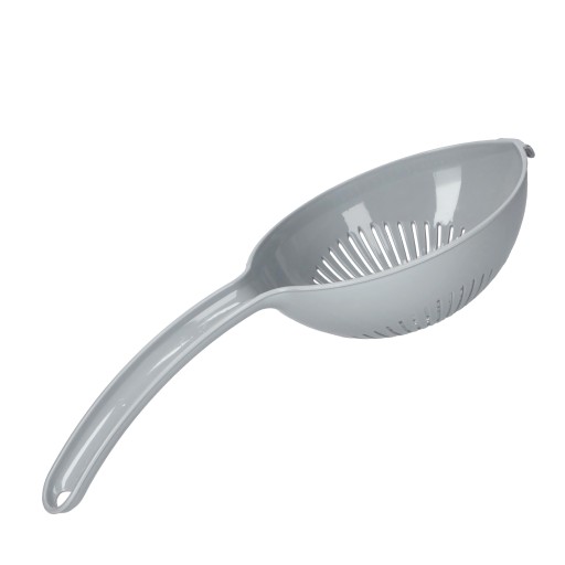 CEDZAK SITKO KUCHENNE PLASTIKOWE Z RĄCZKĄ SZARY