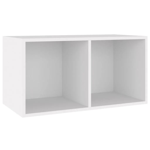 Szafka na winyle, biała, 71x34x36 cm, materiał d