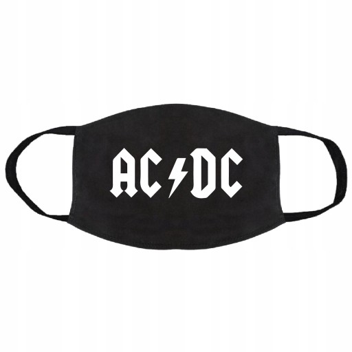 MASECZKA MASKA BAWEŁNIANA KOCHAM ROCKA ACDC ZESPÓŁ
