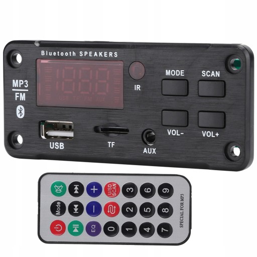 RADIO SAMOCHODOWE BLUETOOTH USB GLOSNIK MODUL