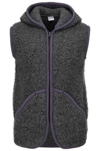 KAMIZELKA WEŁNIANA Z KAPTUREM 100% WEŁNA, r. 2XL