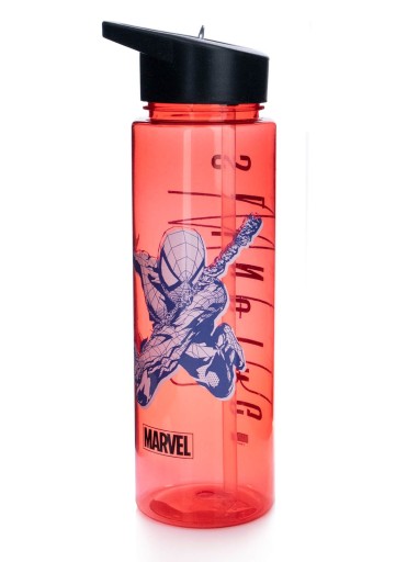 Bidon na wodę Spider-Man Marvel Sling do szkoły ze słomką dla dziecka
