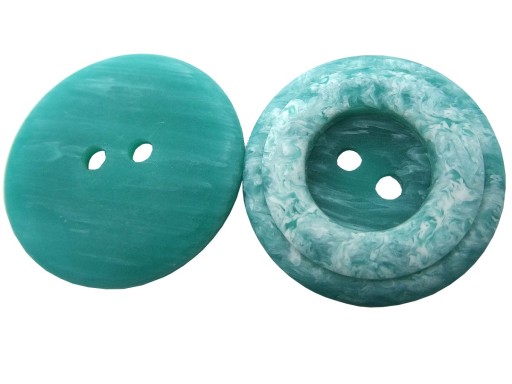 23mm Guziki ozdobne 12 sztuk kolor ZIELONY MINT K762 15013