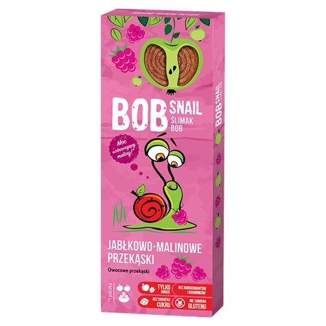 BOB SNAIL OWOCOWA PRZEKĄSKA JABŁKO MALINA BEZ DODATKU CUKRU 30 g