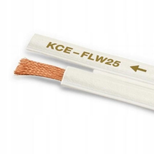 KaCsa KABEL GŁOŚNIKOWY HIEND BIAŁY PŁASKI 2x2,5mm