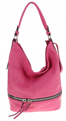 The Grace bags Torebka damska skóra ekologiczna LH2427 Rose red