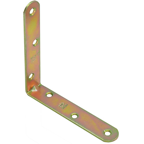 Kątownik łącznik budowlany 100x100mm żółty ocynk