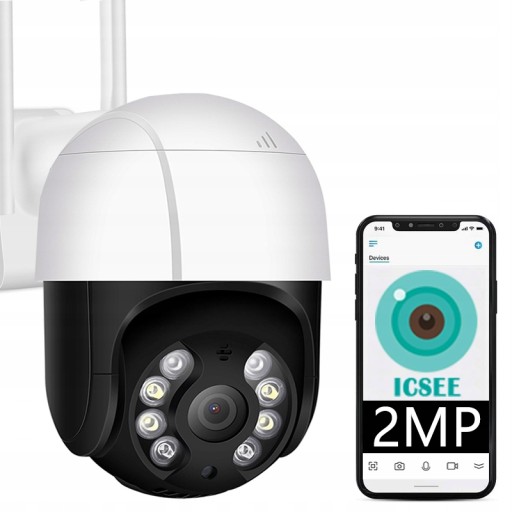 KAMERA ZEWNĘTRZNA OBROTOWA WIFI IP 4x ZOOM SD 2Mpx
